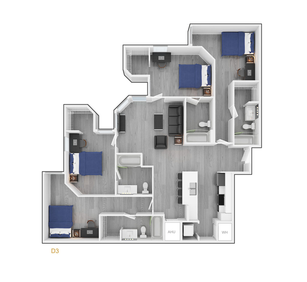 4BR/4BA – Corner Premium