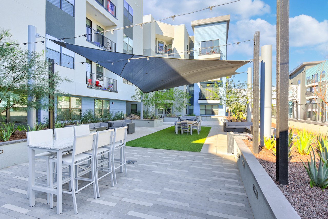 TAZ Outdoor Lounge Area High Table 1